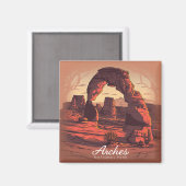 Arches National Park Sandstone Magneet (Voorkant / Achterkant)