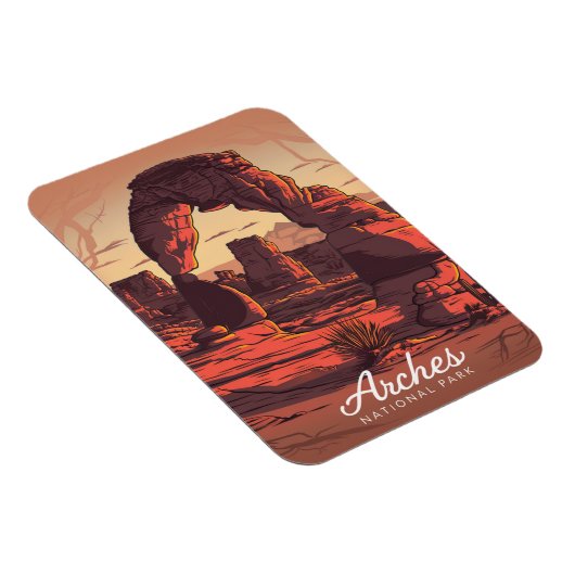 Arches National Park Sandstone Magneet (Rechterzijde)