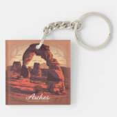 Arches National Park Sandstone Sleutelhanger (Achterkant)