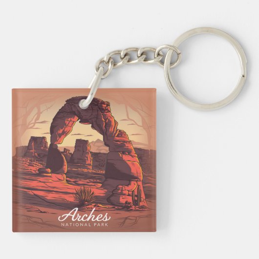 Arches National Park Sandstone Sleutelhanger (Achterkant)