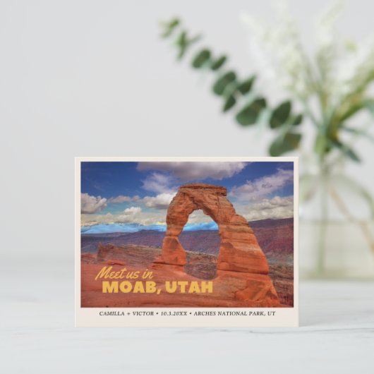 Arches National Park Save the Date Briefkaart (Staand voorkant)