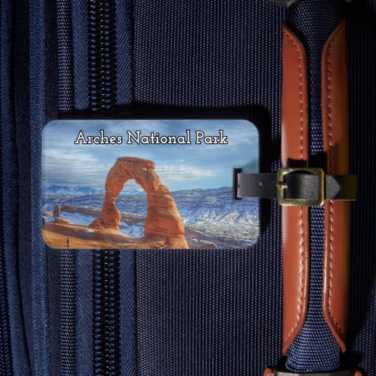 Arches National Park Souvenir Bagagelabel (Voorkant Insitu 4)