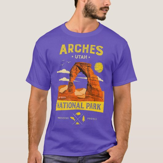 Arches National Park T Delicate Arch  T-shirt (Voorkant)