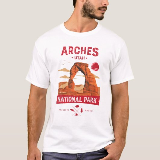 Arches National Park T Delicate Arch Utah T-shirt (Voorkant)