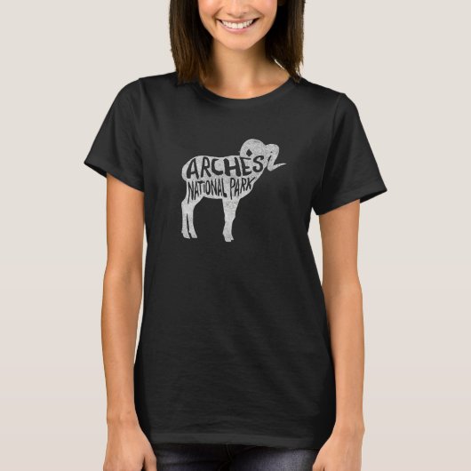 Arches National Park T-Shirt - Bighorn Sheep (Voorkant)