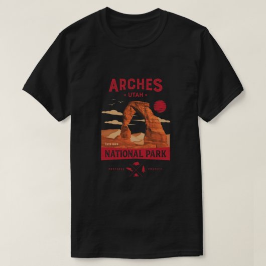 Arches National Park T Shirt Delicate Arch (Design voorkant)