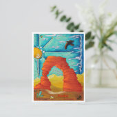 Arches National Park Travel Art Briefkaart (Staand voorkant)