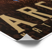 Arches National Park Travel Poster; Starscape Poster (Hoek)