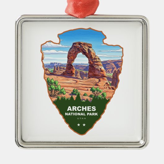 Arches National Park Utah Arrowhead Metalen Ornament (Voorkant)