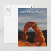 Arches National Park, Utah, Briefkaart VS (Voorkant / Achterkant)