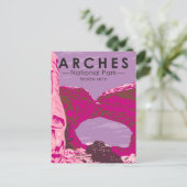 Arches National Park Utah Broken Arch  Briefkaart (Staand voorkant)