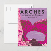 Arches National Park Utah Broken Arch  Briefkaart (Voorkant / Achterkant)