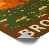 Arches National Park Utah Broken Arch Trail Retro Poster (Hoek)