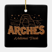 ARCHES NATIONAL PARK UTAH COLLECTOR HOLIDAY KERAMISCH ORNAMENT (Achterkant)