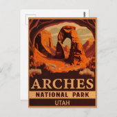 Arches National Park Utah Delicate Arch Briefkaart (Voorkant / Achterkant)