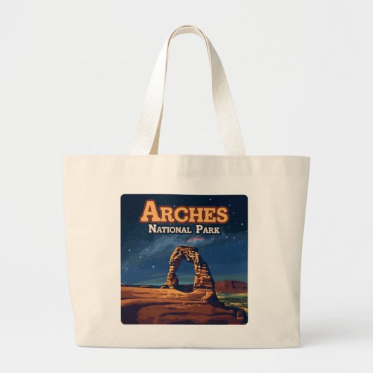 Arches National Park Utah Delicate Arch Moab Grote Tote Bag (Voorkant)