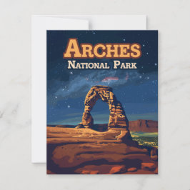 Arches National Park Utah Delicate Arch Moab Kaart