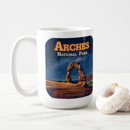 Arches National Park Utah Delicate Arch Moab Koffiemok (Met donut)
