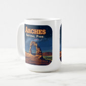 Arches National Park Utah Delicate Arch Moab Koffiemok (Voorkant links)