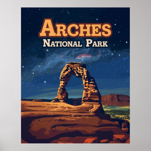Arches National Park Utah Delicate Arch Moab Poster (Voorkant)