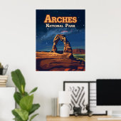 Arches National Park Utah Delicate Arch Moab Poster (Thuiskantoor)