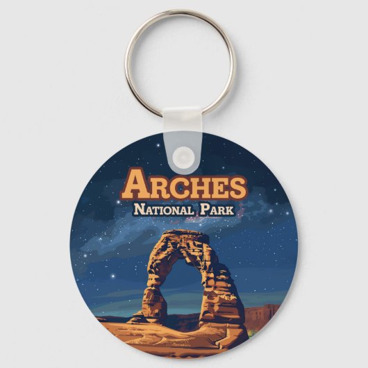 Arches National Park Utah Delicate Arch Moab Sleutelhanger (Voorkant)