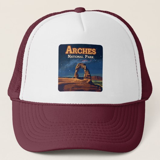 Arches National Park Utah Delicate Arch Moab Trucker Pet (Voorkant)