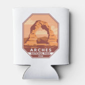 Arches National Park Utah Delicate Arch Retro Blikjeskoeler (Achterkant)