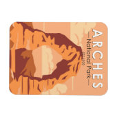 Arches National Park Utah Delicate Arch Retro Magneet (Horizontaal)