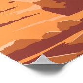 Arches National Park Utah Delicate Arch Retro Poster (Hoek)