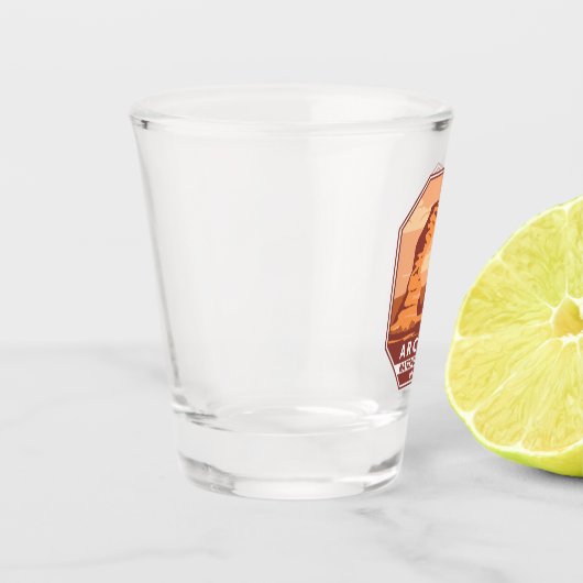 Arches National Park Utah Delicate Arch Retro Shot Glas (Links)