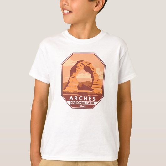 Arches National Park Utah Delicate Arch Retro T-shirt (Voorkant)