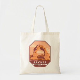 Arches National Park Utah Delicate Arch Retro Tote Bag