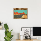 Arches National Park Utah Devils Garden Trail Poster (Thuiskantoor)