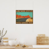 Arches National Park Utah Devils Garden Trail Poster (Keuken)