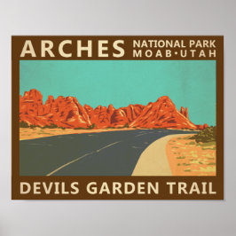 Arches National Park Utah Devils Garden Trail Poster