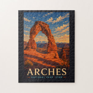 Arches National Park Utah Moderne Houtsnede Reizen Legpuzzel