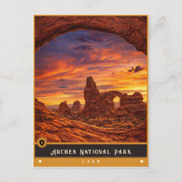 Arches National Park | Utah Oude ansichtkaart Briefkaart