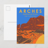 Arches National Park Utah Park Avenue Trail Briefkaart (Voorkant / Achterkant)