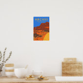 Arches National Park Utah Park Avenue Trail Poster (Keuken)