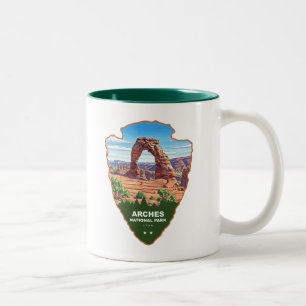 Arches National Park Utah Pijl Tweekleurige Koffiemok