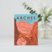 Arches National Park Utah Sand Dune Arch Briefkaart (Staand voorkant)