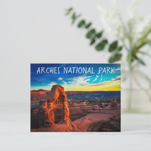 Arches National Park Utah Souvenir Travel Briefkaart (Staand voorkant)