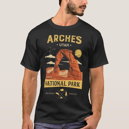 Arches National Park Utah T Shirt Essentia (Voorkant)