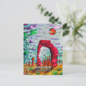 Arches National Park Utah Travel Art Briefkaart (Staand voorkant)