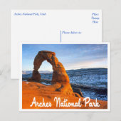 Arches National Park, Utah, Verenigde Staten Briefkaart (Voorkant / Achterkant)