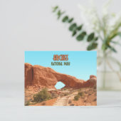 Arches National Park Utah Vintage Briefkaart (Staand voorkant)