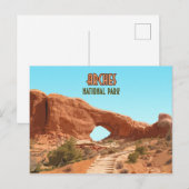 Arches National Park Utah Vintage Briefkaart (Voorkant / Achterkant)