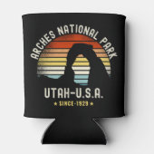 Arches National Park Utah Vintage Sunset Blikjeskoeler (Achterkant)