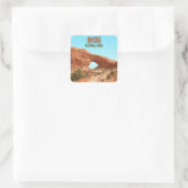 Arches National Park Utah Vintage Vierkante Sticker (Tas)